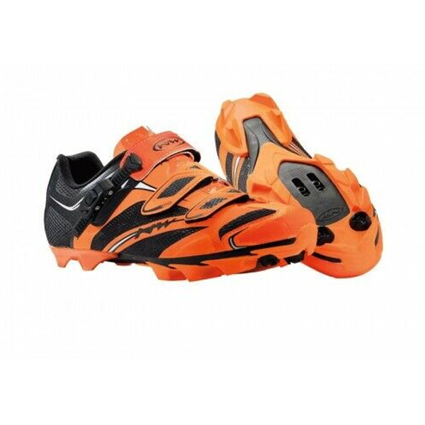 NORTHWAVE Scorpius SRS SPD mens cycling shoes size 41 orange fluo black